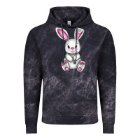 Cloud Black Cute bunny Easter Vintage Hoodie - CowGirlArtShop