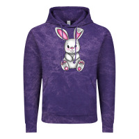 Cloud Purple Cute bunny Easter Vintage Hoodie - CowGirlArtShop