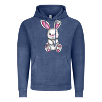 Vintage Denim Cute bunny Easter Vintage Hoodie - CowGirlArtShop