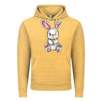 Vintage Mustard Cute bunny Easter Vintage Hoodie - CowGirlArtShop