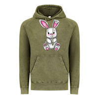 Vintage Olive Cute bunny Easter Vintage Hoodie - CowGirlArtShop