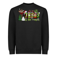 Black jesus İs the reason Heavyweight Sweatshirt - CowhideDigitalArt