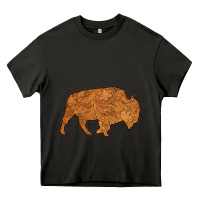 Asphalt Western Vintage Bison Silhouette Heavy Core Tee - Bettercallsaul