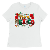 White Viva Mexico Cinco De Mayo Ladies Tee - texasbilliewilder