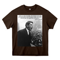Chocolate Brown Michael Collins - Give Us The Future- Irish- Ireland -1916 Heavy Core Tee - trangStudio