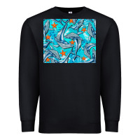 Black humpback whale mousepad Premium Sweatshirt - BarkalooDesign