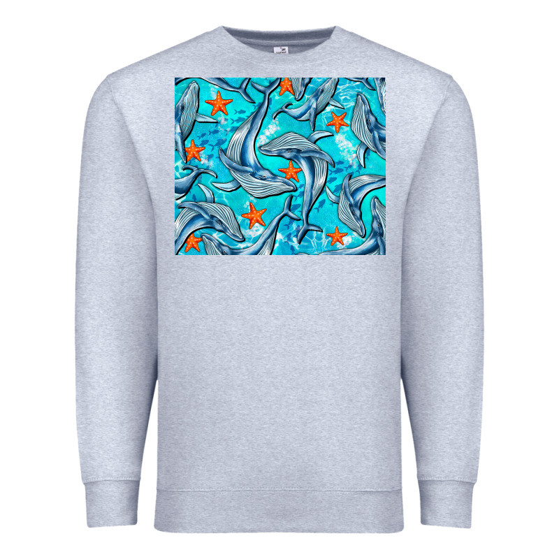 Humpback Whale Mousepad Premium Sweatshirt by BarkalooDesign | Teevron