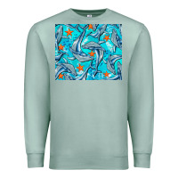 Seafoam humpback whale mousepad Premium Sweatshirt - BarkalooDesign