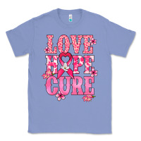 Colony Blue Love Hope Cure Cancer Awareness Classic Tee - HowdyJamesFarm