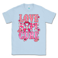 Dusty Blue Love Hope Cure Cancer Awareness Classic Tee - HowdyJamesFarm
