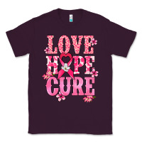 Plum Love Hope Cure Cancer Awareness Classic Tee - HowdyJamesFarm