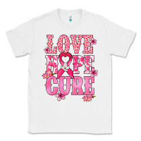 White Love Hope Cure Cancer Awareness Classic Tee - HowdyJamesFarm
