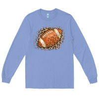 Colony Blue American Football Leopard Long Sleeve Tee - CowCowDesign