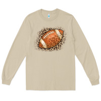 Mushroom American Football Leopard Long Sleeve Tee - CowCowDesign