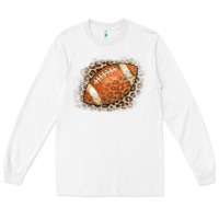 White American Football Leopard Long Sleeve Tee - CowCowDesign