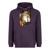 Plum american mullet   eagle Heavyweight Hoodie - BarkalooDesign