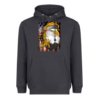 Smoke american mullet   eagle Heavyweight Hoodie - BarkalooDesign