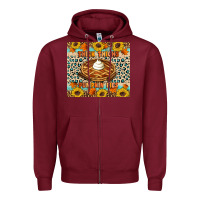 Burgundy Thick thighs pumpkin pies Zipper Hoodie - Artiststas