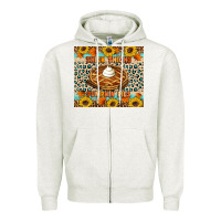 Oatmeal Heather Thick thighs pumpkin pies Zipper Hoodie - Artiststas