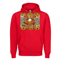 Red Thick thighs pumpkin pies Zipper Hoodie - Artiststas