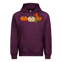 Mauve Wine pumpkins face Urban Hoodie - AdoDesignShop