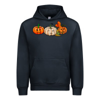 Navy pumpkins face Urban Hoodie - AdoDesignShop