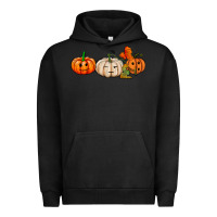 Pigment Black pumpkins face Urban Hoodie - AdoDesignShop