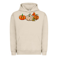 Pigment French Oak pumpkins face Urban Hoodie - AdoDesignShop