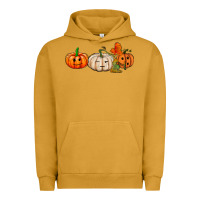 Pigment Peanut Butter pumpkins face Urban Hoodie - AdoDesignShop