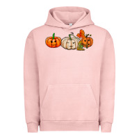 Pigment Salmon pumpkins face Urban Hoodie - AdoDesignShop