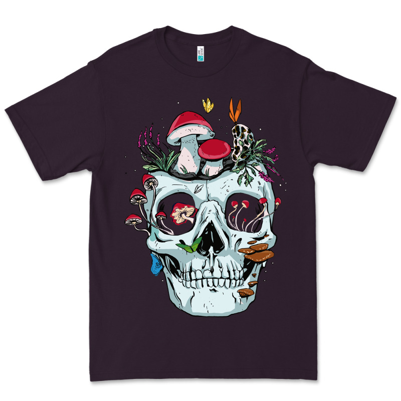 Halloween Skull Collector Mushrooms Flowers And Butterflies Sweatshirt Premium Tee by trangStudio | Teevron