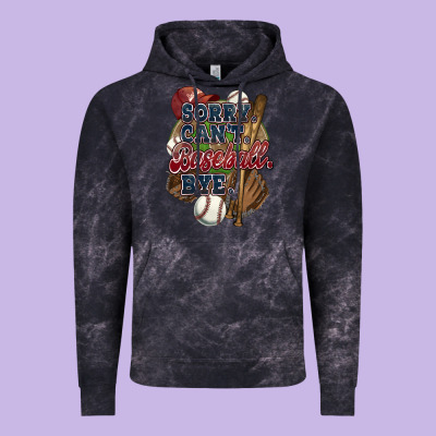 Sorry Can't Baseball Bye Vintage Hoodie Designed By Howdyjamesfarm