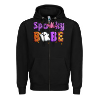 Black spooky babe Zipper Hoodie - Artiststas