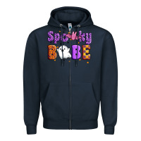 Navy spooky babe Zipper Hoodie - Artiststas