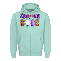 Seafoam spooky babe Zipper Hoodie - Artiststas