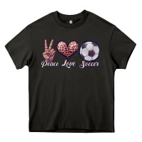Asphalt peace love soccer Heavy Core Tee - JahusDesignShop