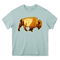 Arona Desert Landscape Bison Silhouette Heavy Core Tee - Bettercallsaul