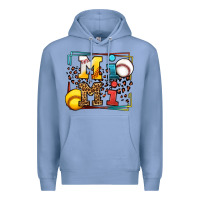 Colony Blue Baseball and Softball mimi Premium Hoodie - LillyAllenDesigns