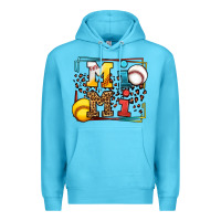 Ocean Blue Baseball and Softball mimi Premium Hoodie - LillyAllenDesigns