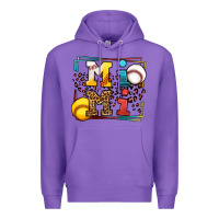 Purple Baseball and Softball mimi Premium Hoodie - LillyAllenDesigns