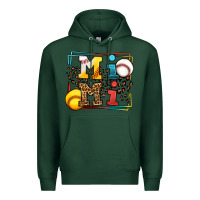 Sports Green Baseball and Softball mimi Premium Hoodie - LillyAllenDesigns