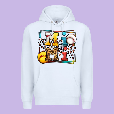 Baseball And Softball Mimi Premium Hoodie Designed By Lillyallendesigns