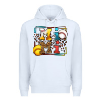 White Baseball and Softball mimi Premium Hoodie - LillyAllenDesigns