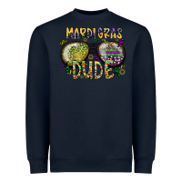 Navy mardi gras dude Heavyweight Sweatshirt - SublimationCraftShop