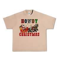 Burro howdy christmas with santa riding his sleighs Urban Heavy Tee - CowGirlArtShop