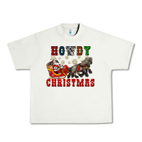Pistachio howdy christmas with santa riding his sleighs Urban Heavy Tee - CowGirlArtShop