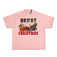 Salmon howdy christmas with santa riding his sleighs Urban Heavy Tee - CowGirlArtShop