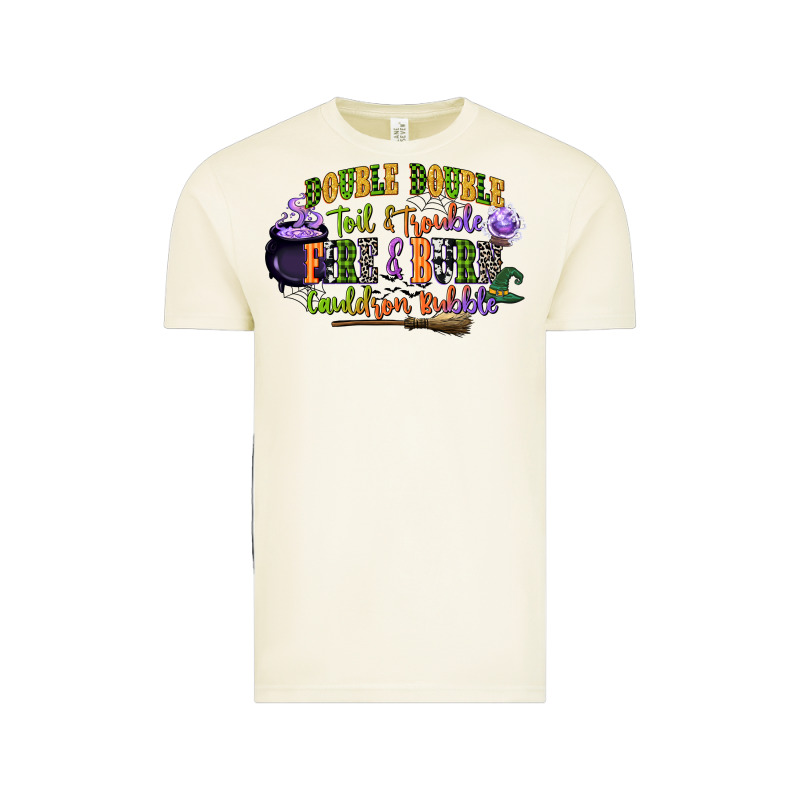 Double Double Toil And Trouble Fire And Burn Cauld Vintage Tee by CowGirlArtShop | Teevron