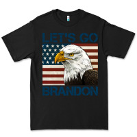 Black american bald eagle let's go brandon Premium Tee - Jasminsmagicworld