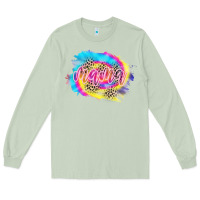 Matcha Mama Tie dye Leopard Long Sleeve Tee - CowCowDesign